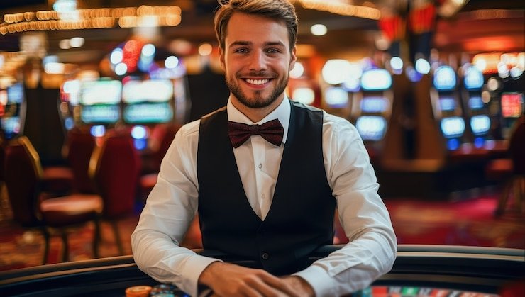 Meja live dealer Microgaming di platform kopi 4d menampilkan dealer profesional dan studio berkualitas tinggi